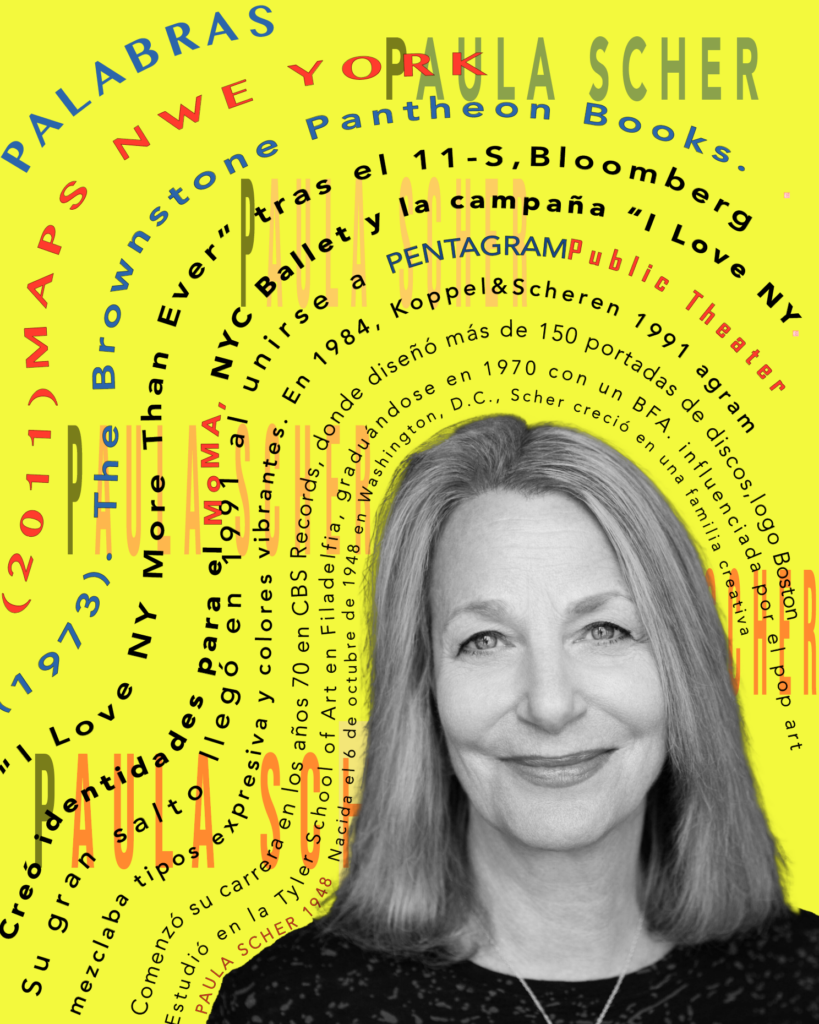 Inspiración en el arte de Paula Scher